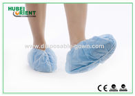 Single Use Nonwoven Disposable Waterproof Shoe Covers With Elastic Rubber Around All Parts