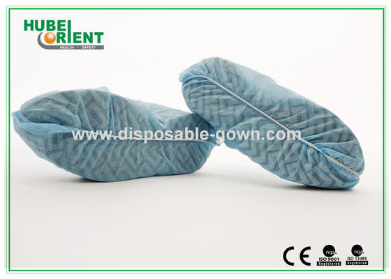 35 40g/m2 Disposable Non Woven Shoe Covers With Non Slip Sole