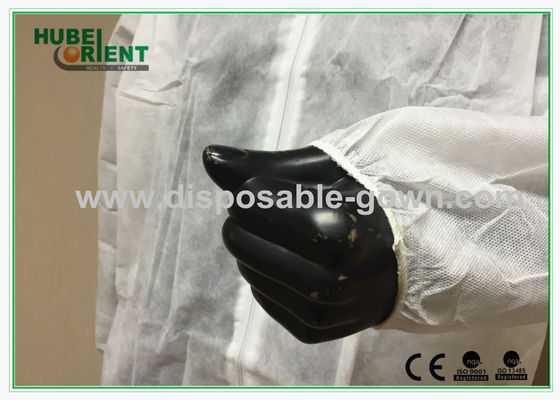 Light-weight Unisex Disposable Lab Coat Lab Protective Clothing With Zip Closure For Laboratory