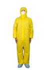 Type3B PP PE Chemical Spray Protective Disposable Coverall With 3pcs Hood