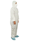 CE Standard Type 5/6 SMS Hooded Disposable Coverall Breathable Disposable Workwear