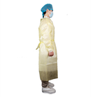 Ultrasonic Heat Sealed Disposable Medical Use Knitted Wrist PP+PE Isolation Gown