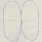 Adult Disposable Nonwoven Close Slippers With Whole Top Lightweight PP Blue Thread Sewing