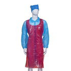 Waterproof Disposable PE Plastic Apron Blue / White / Green / Red Kitchen / Food Industry