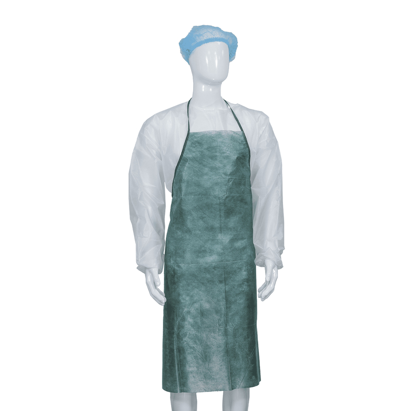 Food Industry / Kitchen Soft Disposable PP Nonwoven Apron Without Sleeves Simple Style