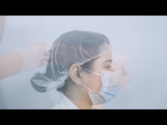 Czarno-biała medyczna jednorazowa czepka na głowę / jednorazowe siatki na włosy / nasadka z materiału nylonowego