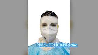 Składana maska ​​​​oddechowa FFP1 Niezawodna ochrona przed kurzem