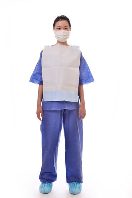 China Wholesale Medical Use Bibs Disposable Wateproof PE Tissued Dental Bibs